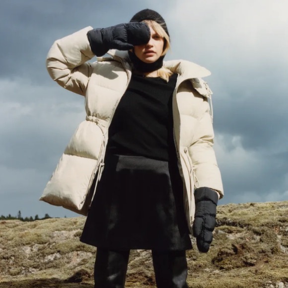 NWOT ARKET Down Cinched Puffer Coat - Picture 4 of 4